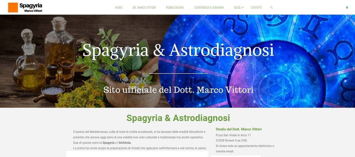Spagyria Realizzazione sito web per naturopata by Idra Siti Web